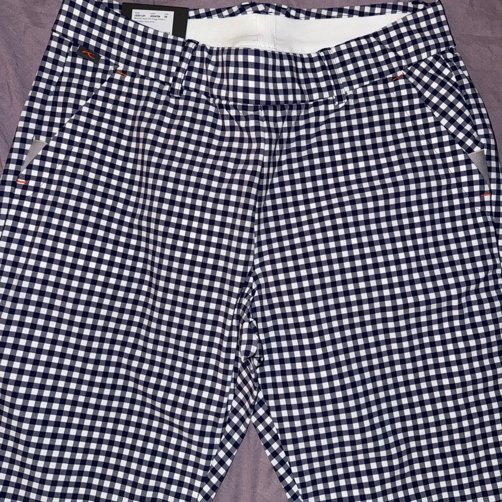 KJUS Ikala 7/8 Tregging Pattern Navy and White Checkered Pants